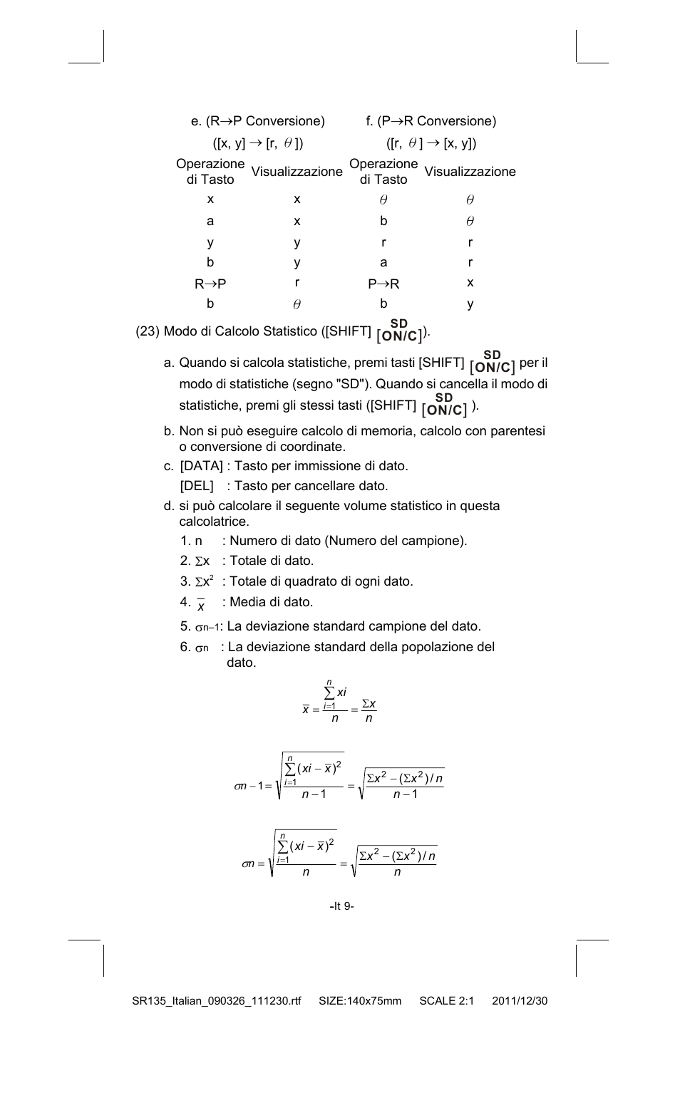 CITIZEN SR-135FRD User Manual | Page 82 / 111