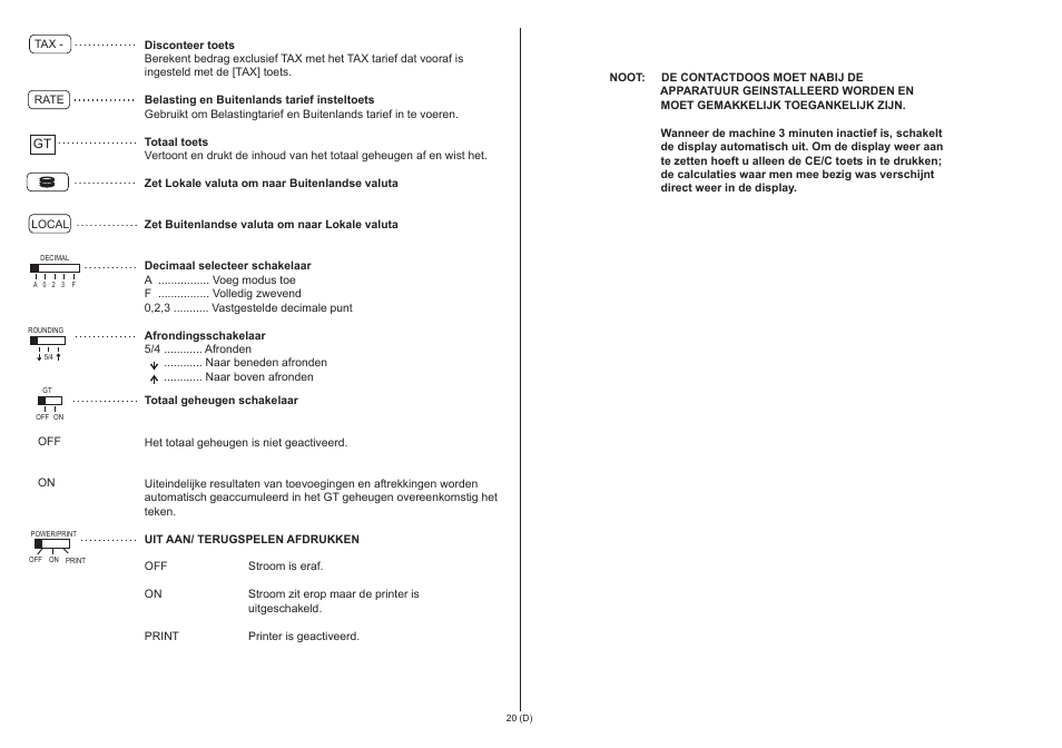 CITIZEN 520-DPA User Manual | Page 21 / 79