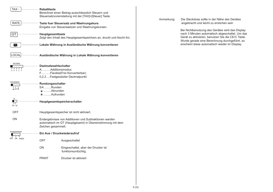 CITIZEN 520-DPA User Manual | Page 7 / 79