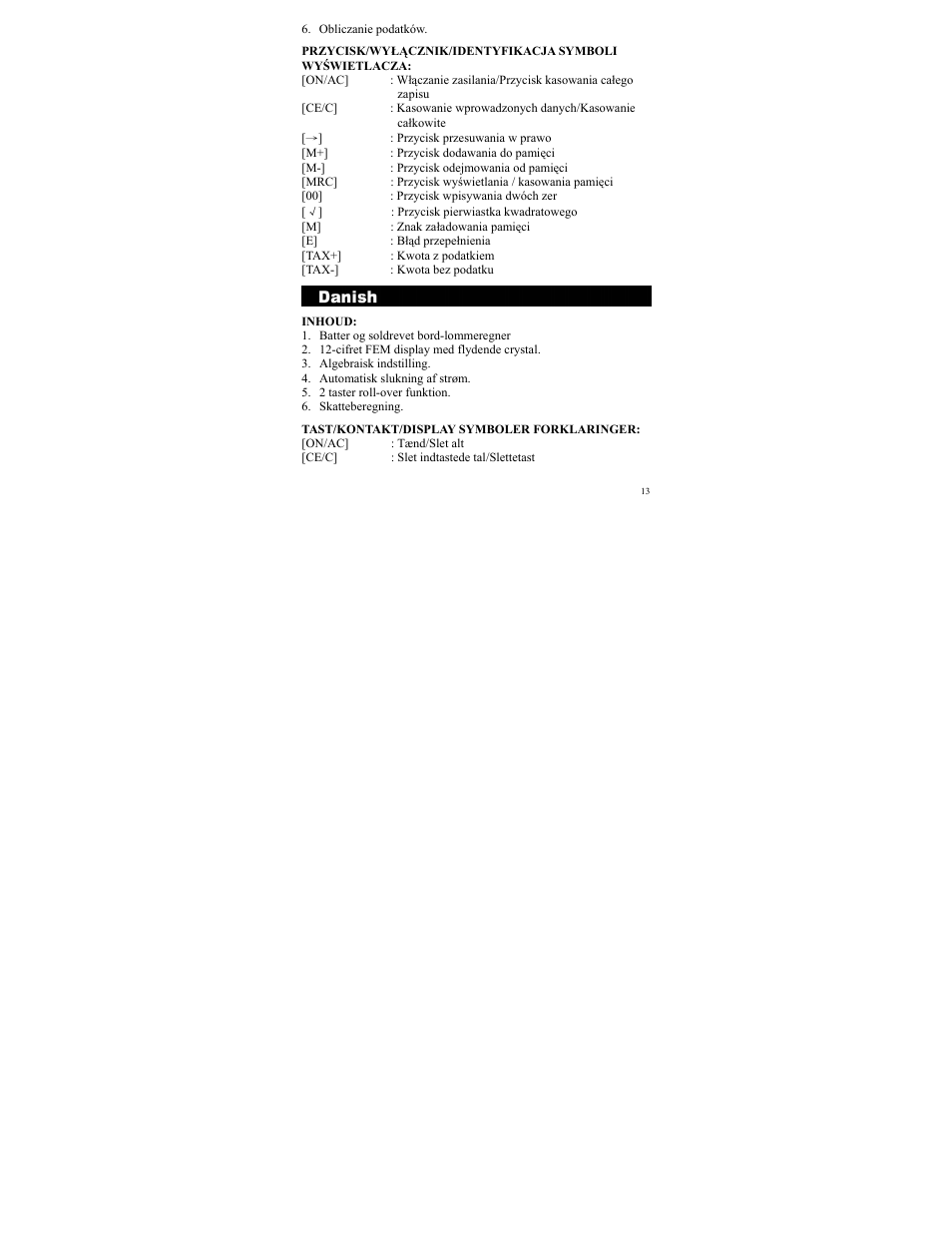 CITIZEN WR-3000 User Manual | Page 13 / 24