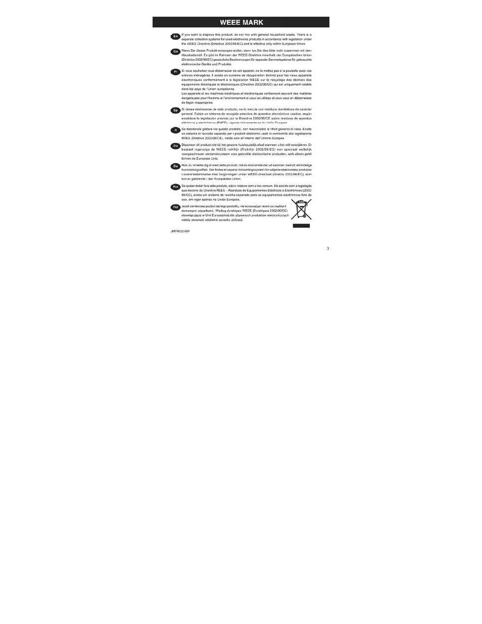 CITIZEN WR-3000 User Manual | Page 3 / 24