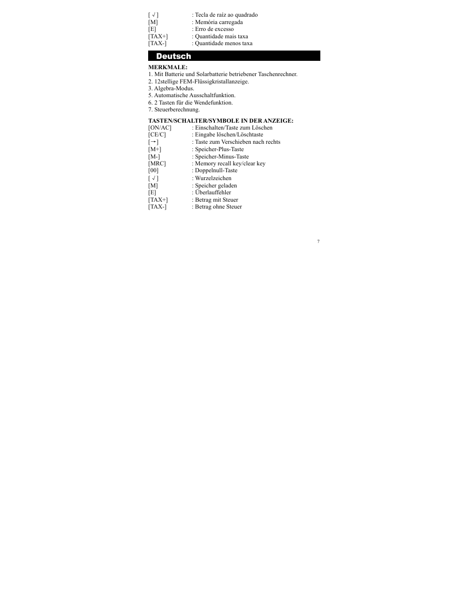 CITIZEN WR-3000 User Manual | Page 7 / 24