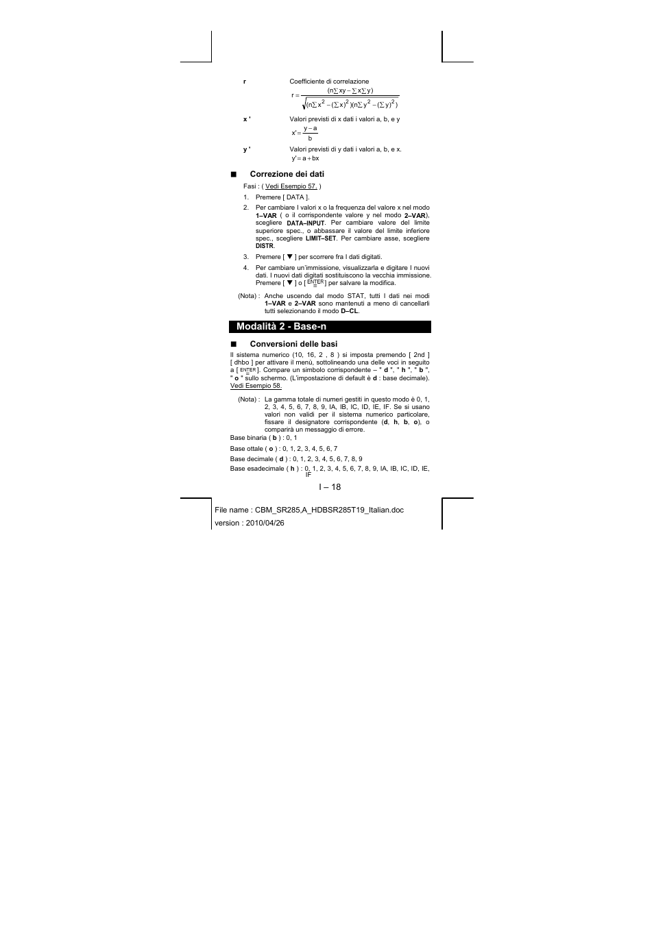 Modalità 2 - base-n | CITIZEN SRP-285N User Manual | Page 120 / 247