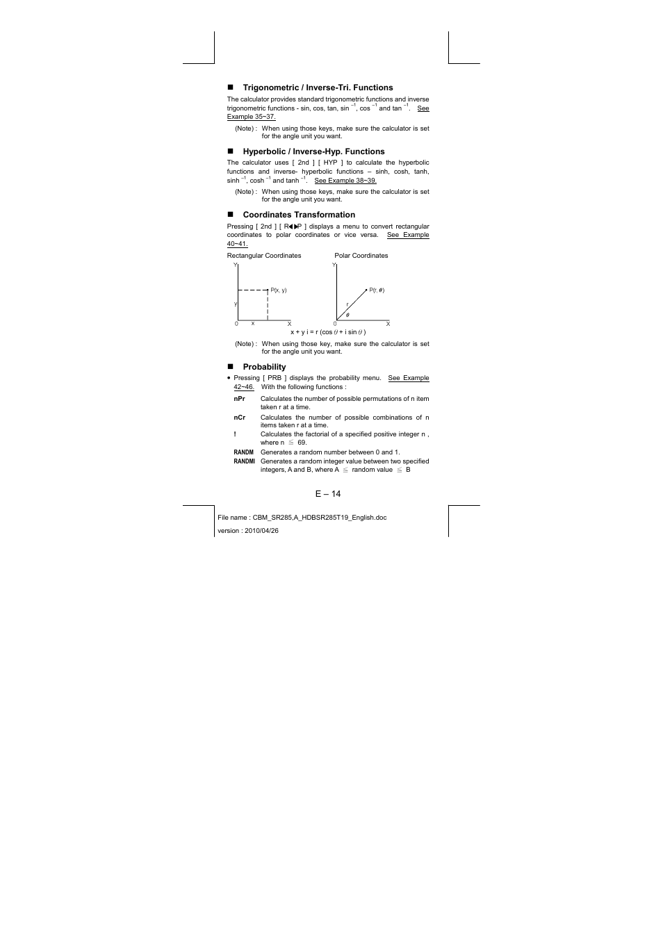 CITIZEN SRP-285N User Manual | Page 15 / 247