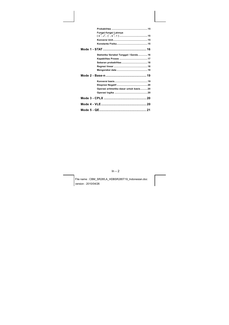 CITIZEN SRP-285N User Manual | Page 207 / 247