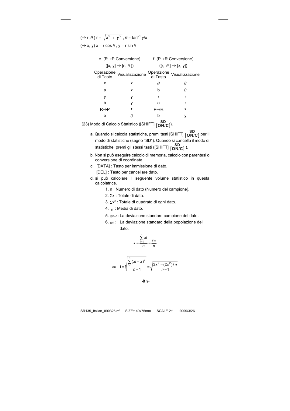 CITIZEN SR-135NPU User Manual | Page 100 / 182