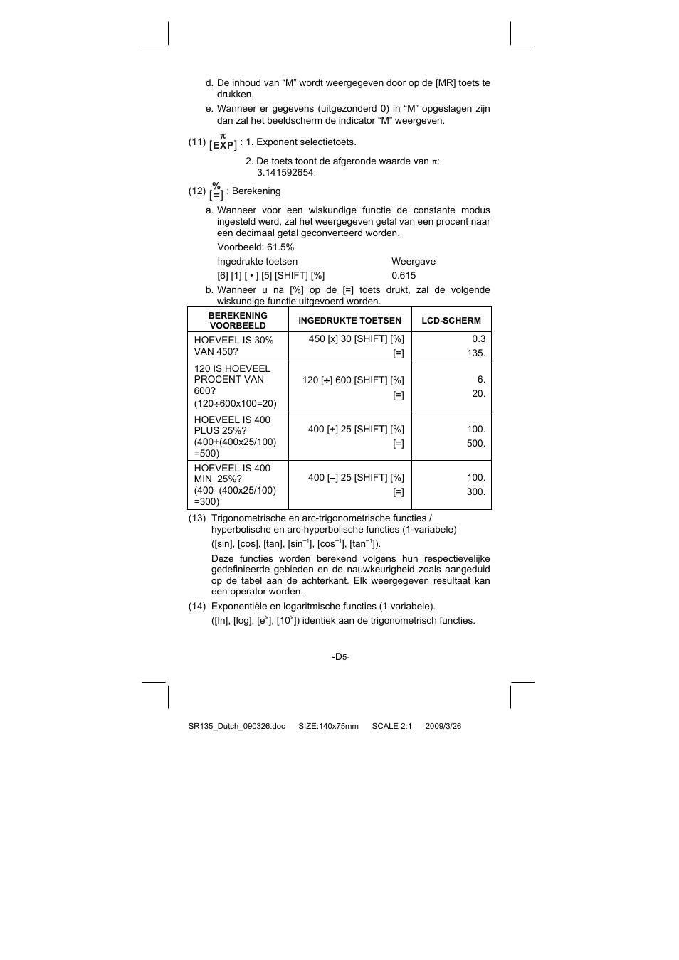 CITIZEN SR-135NPU User Manual | Page 114 / 182