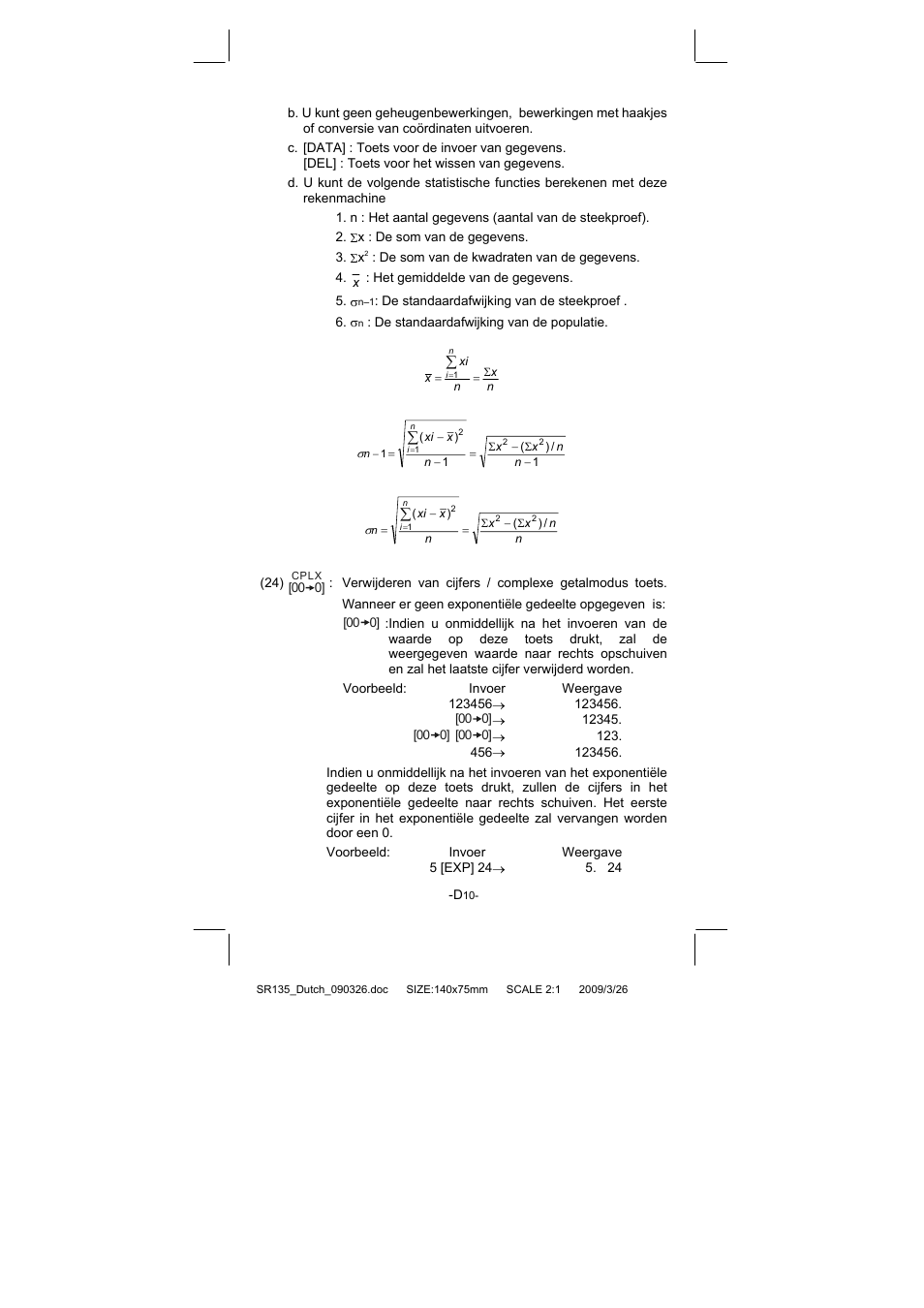 CITIZEN SR-135NPU User Manual | Page 119 / 182