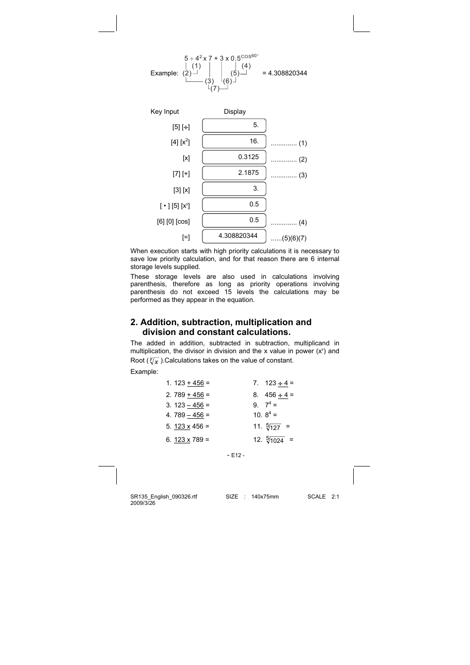 CITIZEN SR-135NPU User Manual | Page 13 / 182