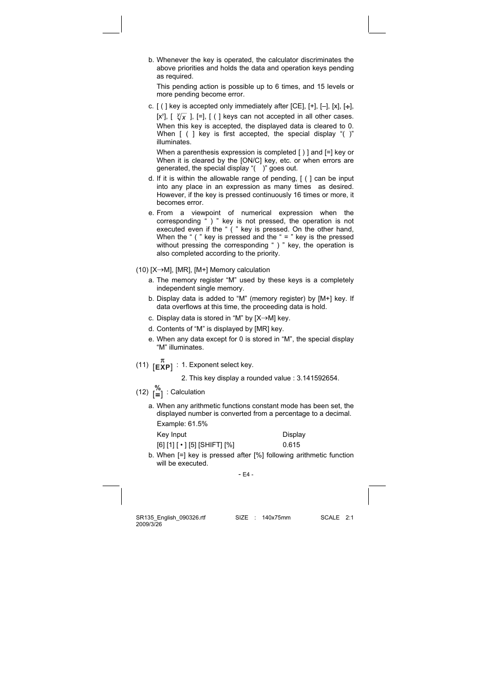 CITIZEN SR-135NPU User Manual | Page 5 / 182