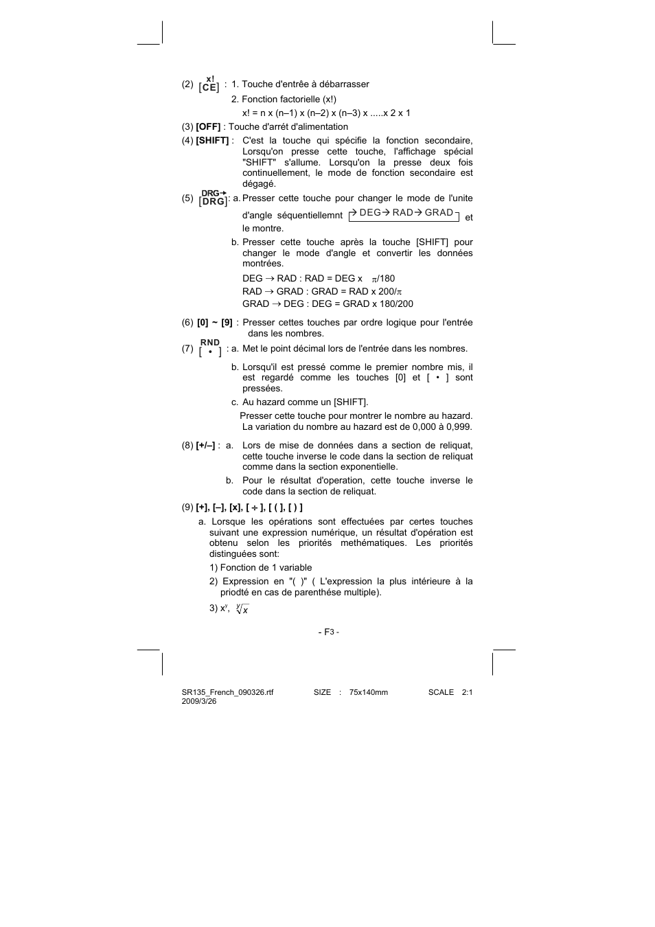 CITIZEN SR-135NPU User Manual | Page 76 / 182