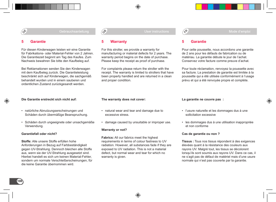 Britax B-Motion User Manual | Page 110 / 134