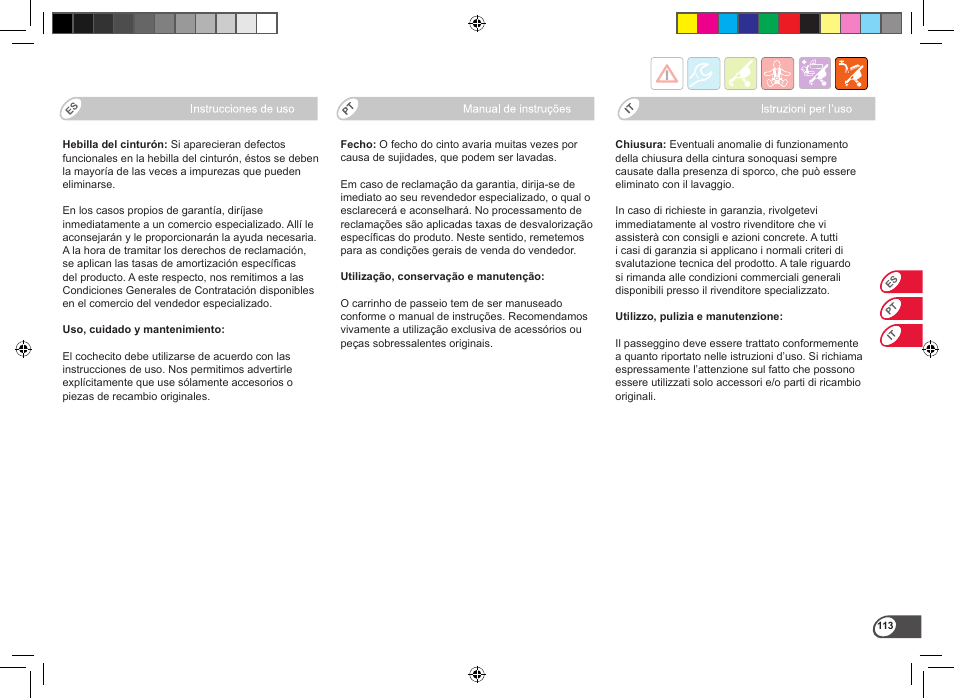 Britax B-Motion User Manual | Page 115 / 134