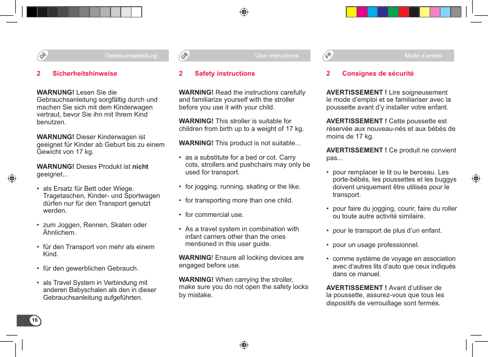 Britax B-Motion User Manual | Page 18 / 134