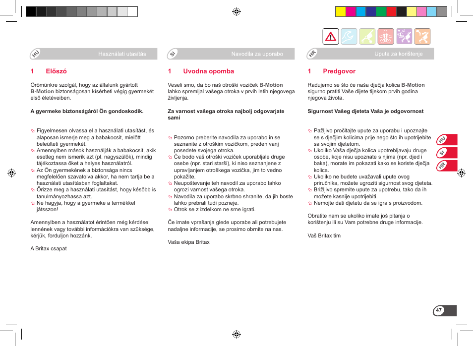 Britax B-Motion User Manual | Page 49 / 134