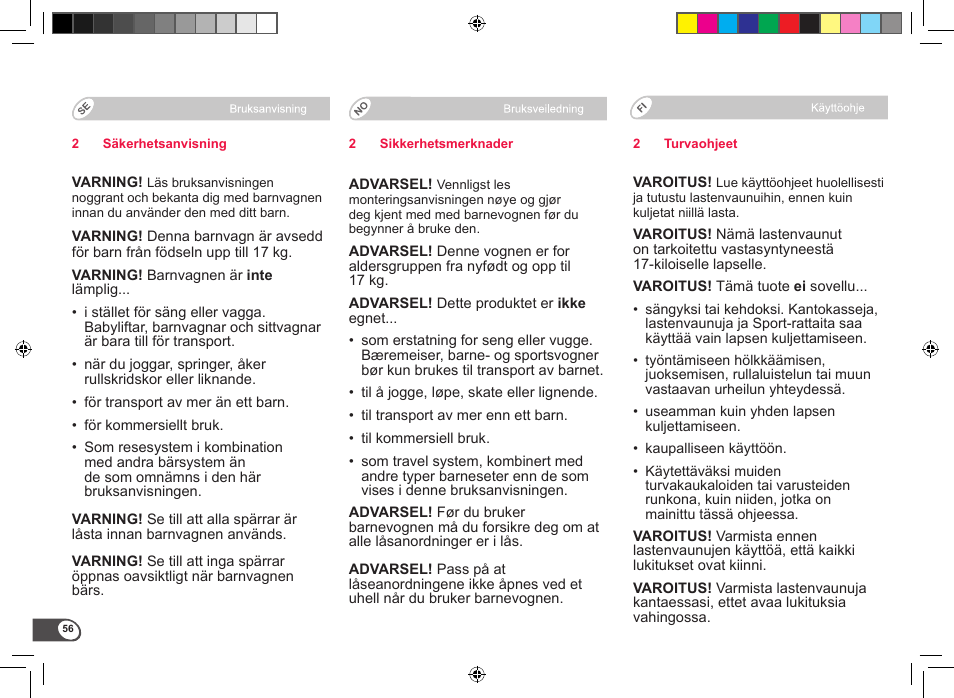 Britax B-Motion User Manual | Page 58 / 134