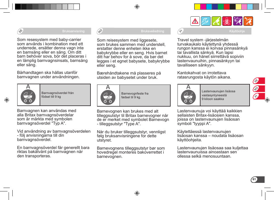 Britax B-Motion User Manual | Page 63 / 134