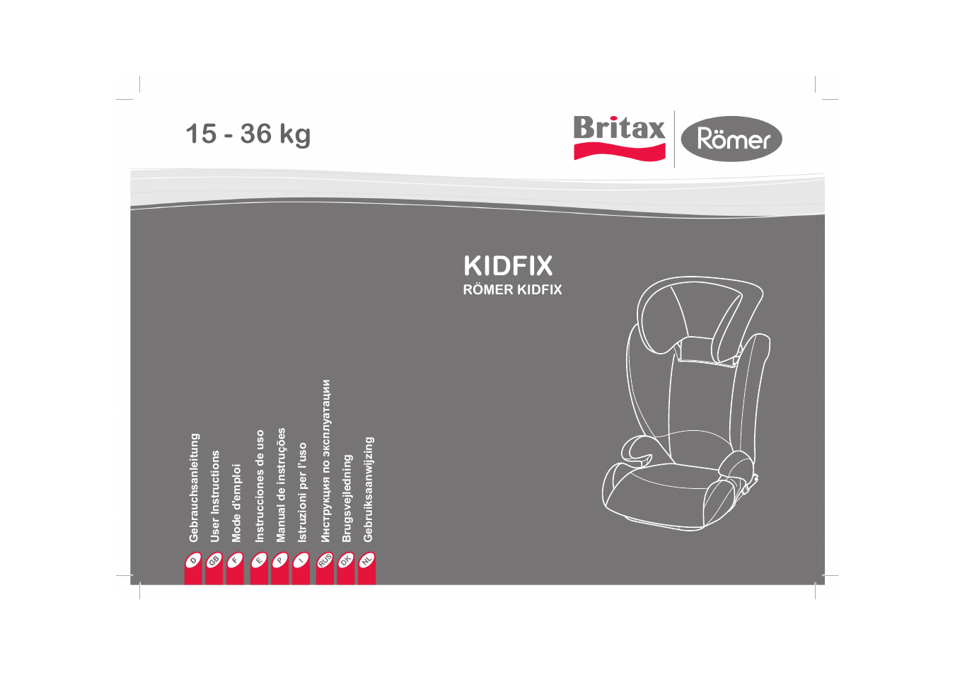 Britax KIDFIX User Manual | 83 pages