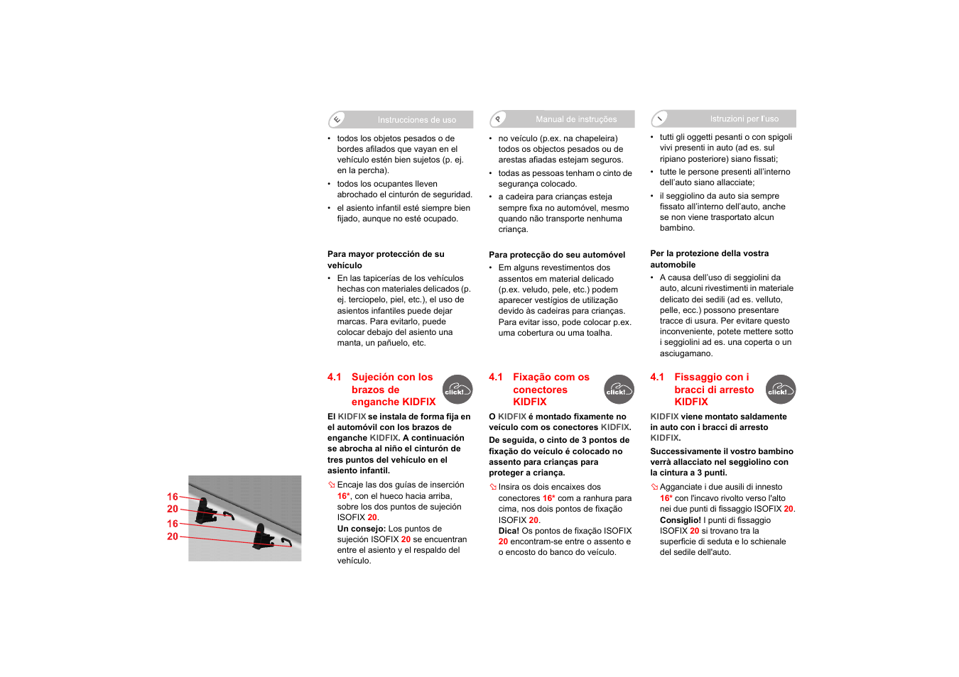 Britax KIDFIX User Manual | Page 38 / 83