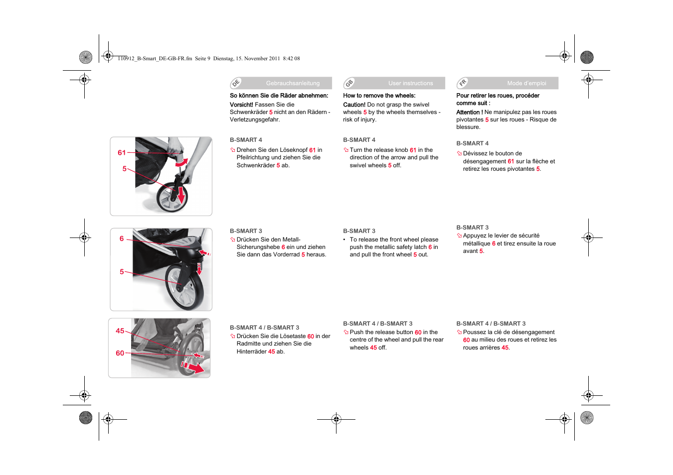 Britax B-SMART User Manual | Page 10 / 116