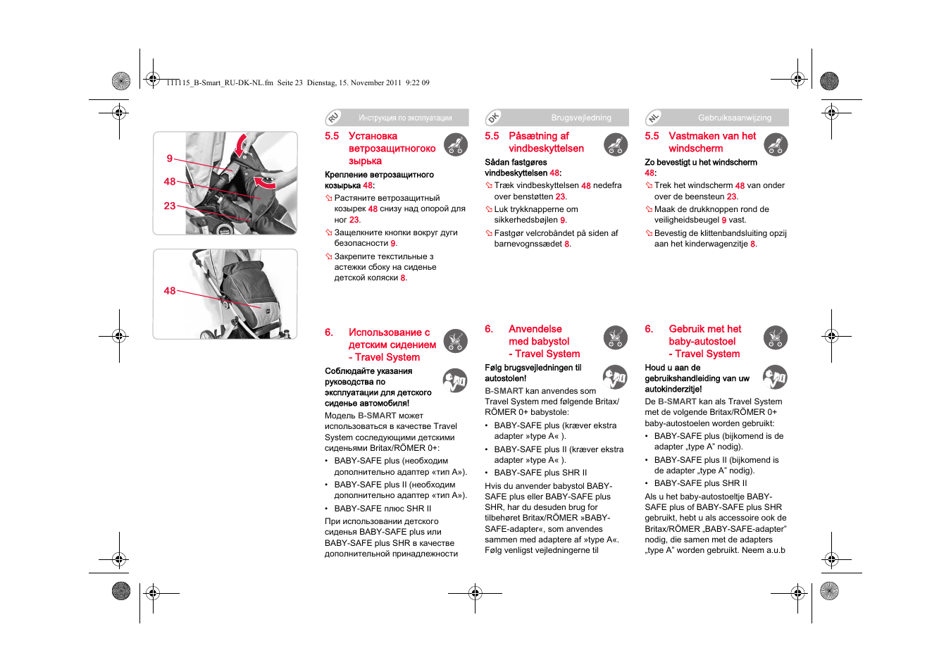 Britax B-SMART User Manual | Page 100 / 116