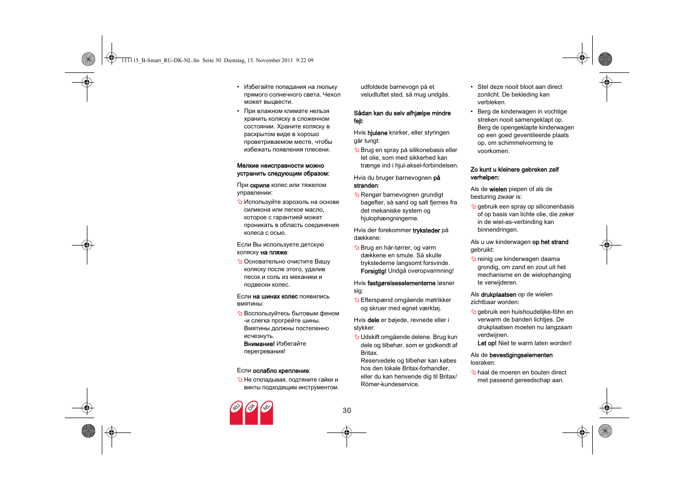 Britax B-SMART User Manual | Page 107 / 116