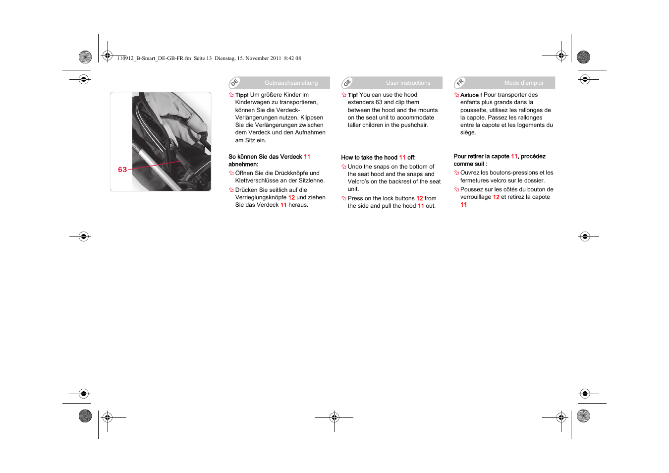 Britax B-SMART User Manual | Page 14 / 116