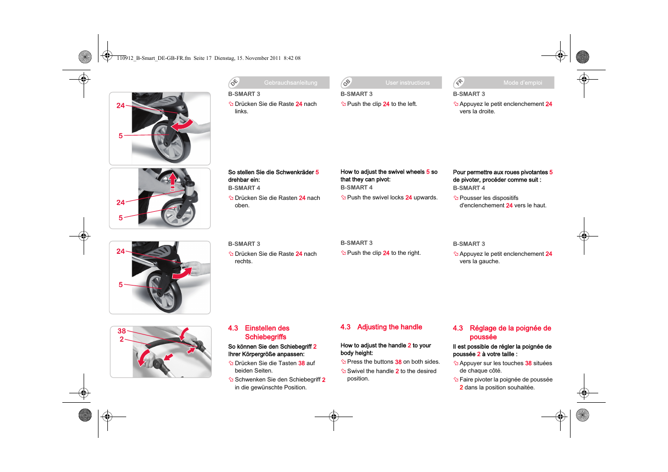 Britax B-SMART User Manual | Page 18 / 116