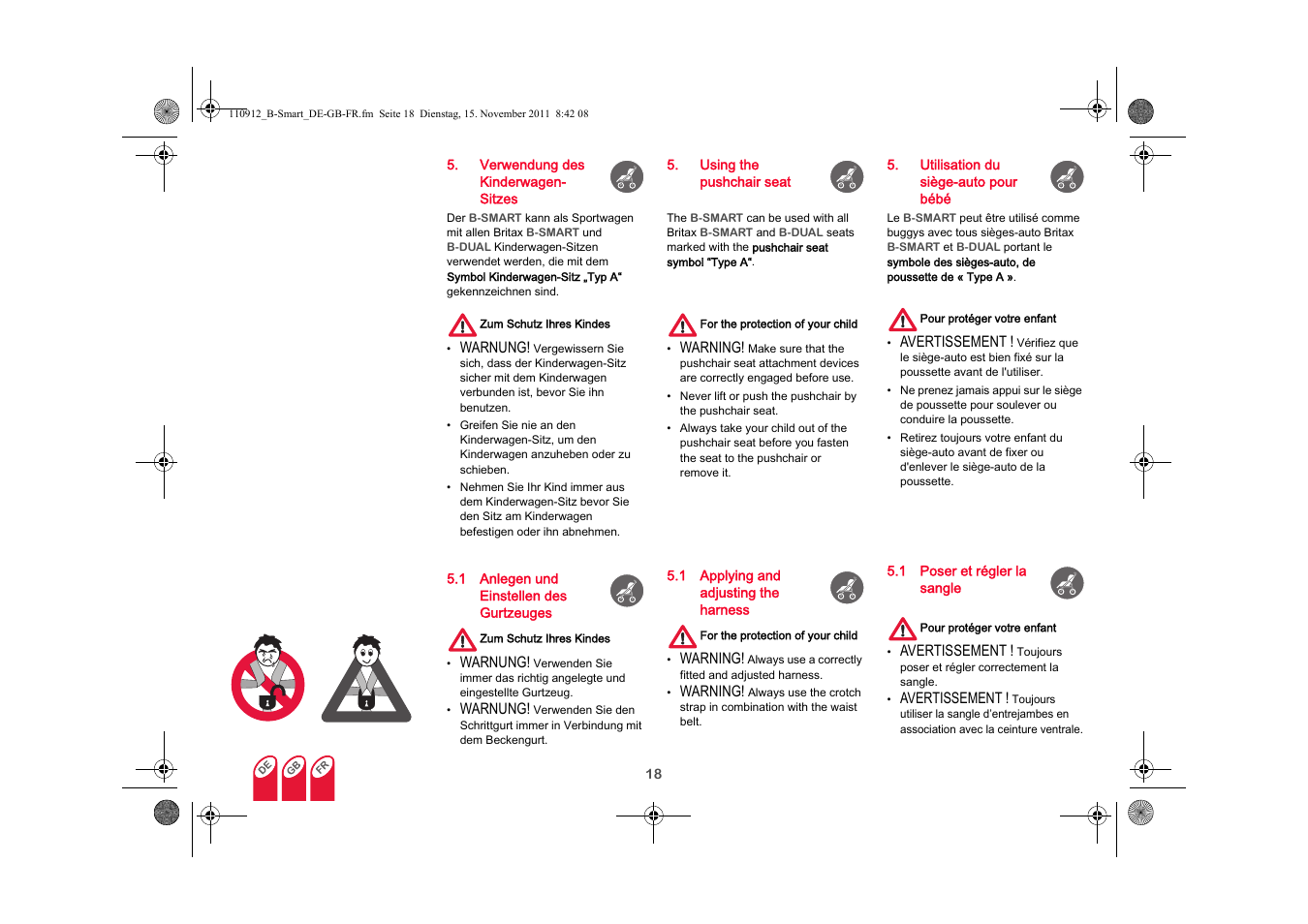 Britax B-SMART User Manual | Page 19 / 116