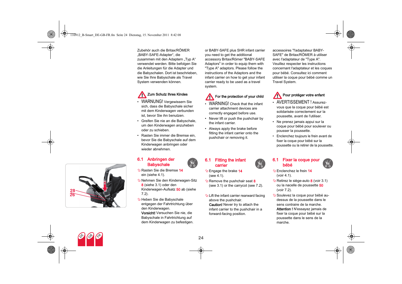 Britax B-SMART User Manual | Page 25 / 116