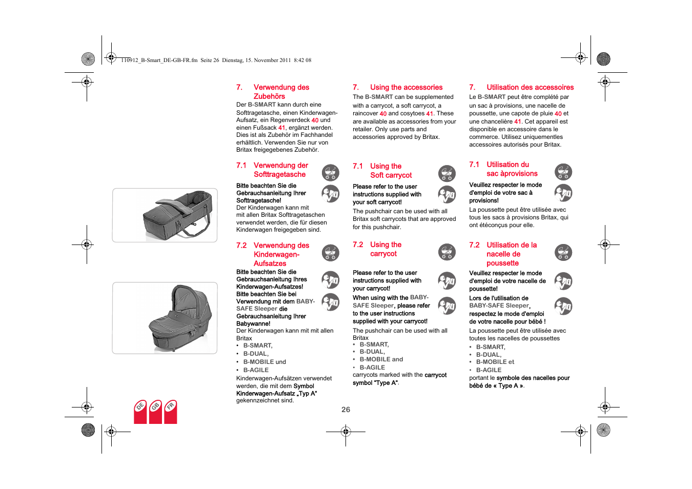 Britax B-SMART User Manual | Page 27 / 116