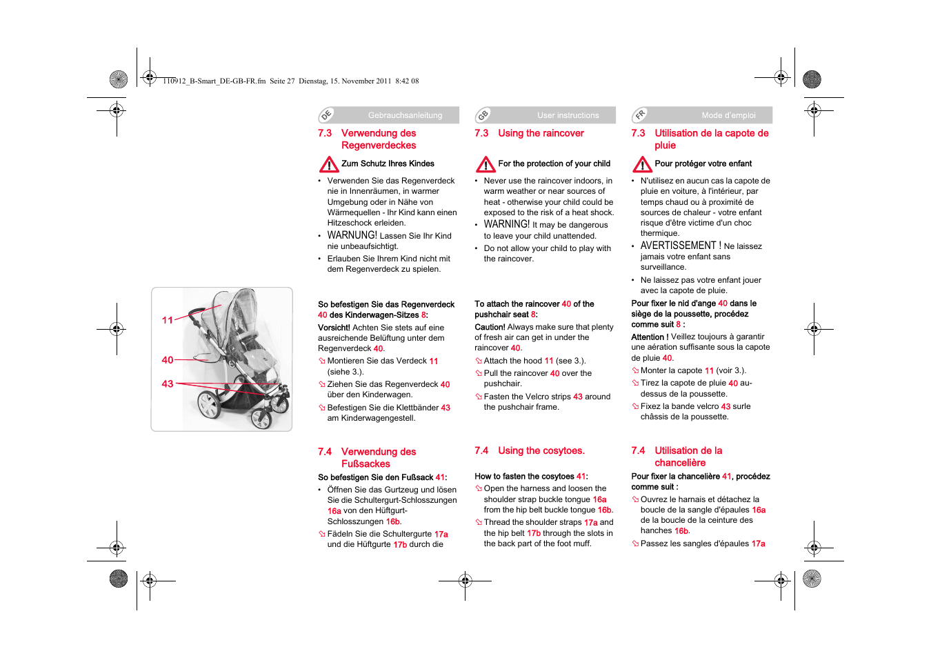 Britax B-SMART User Manual | Page 28 / 116