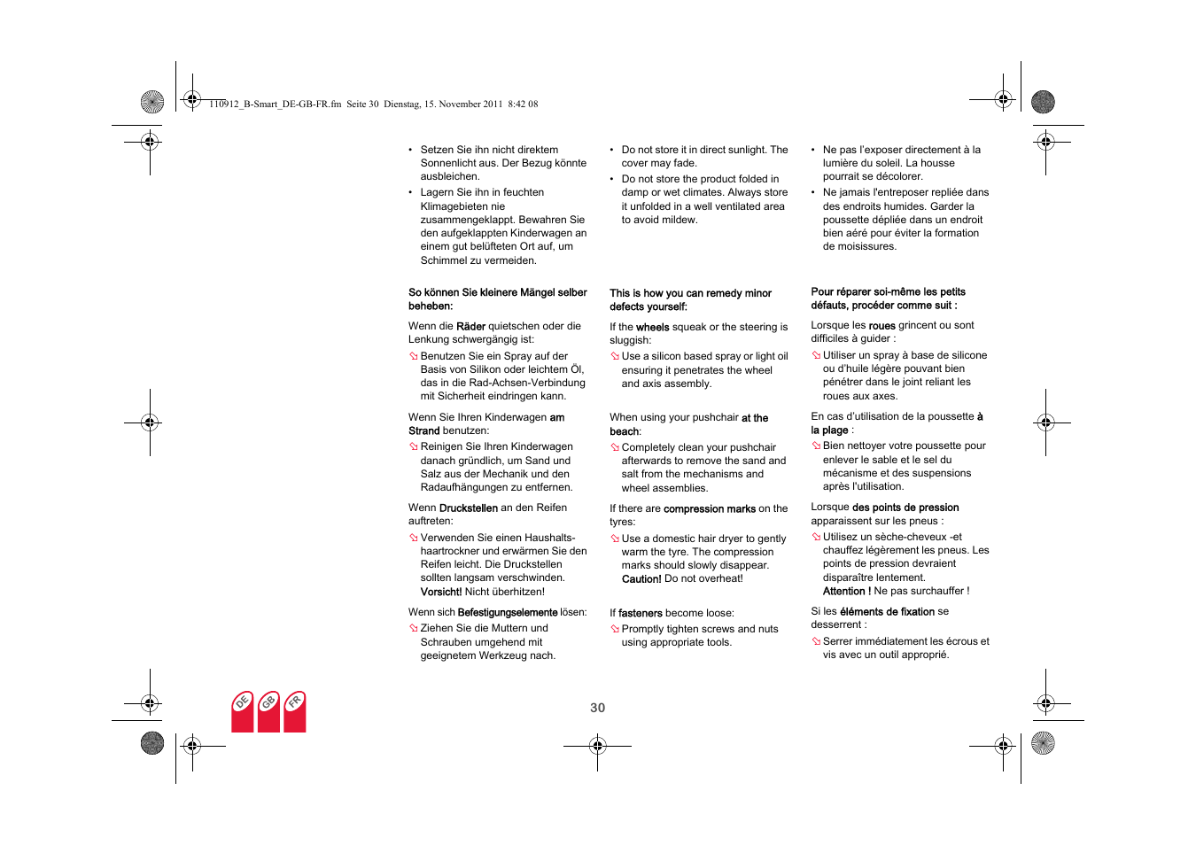 Britax B-SMART User Manual | Page 31 / 116