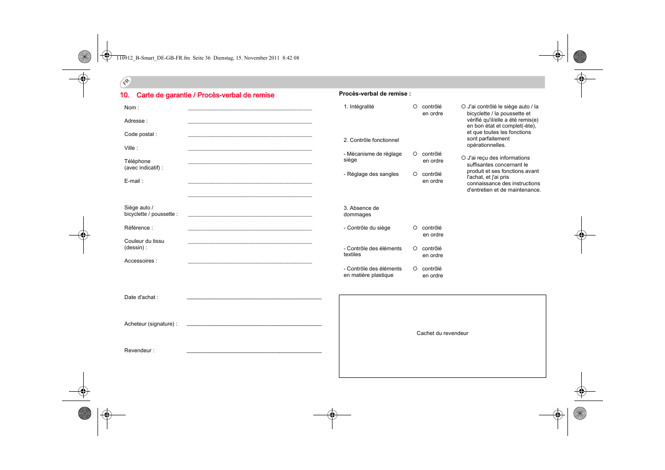 Britax B-SMART User Manual | Page 37 / 116