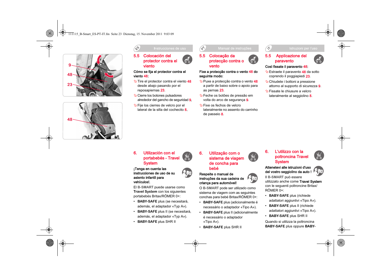 Britax B-SMART User Manual | Page 62 / 116