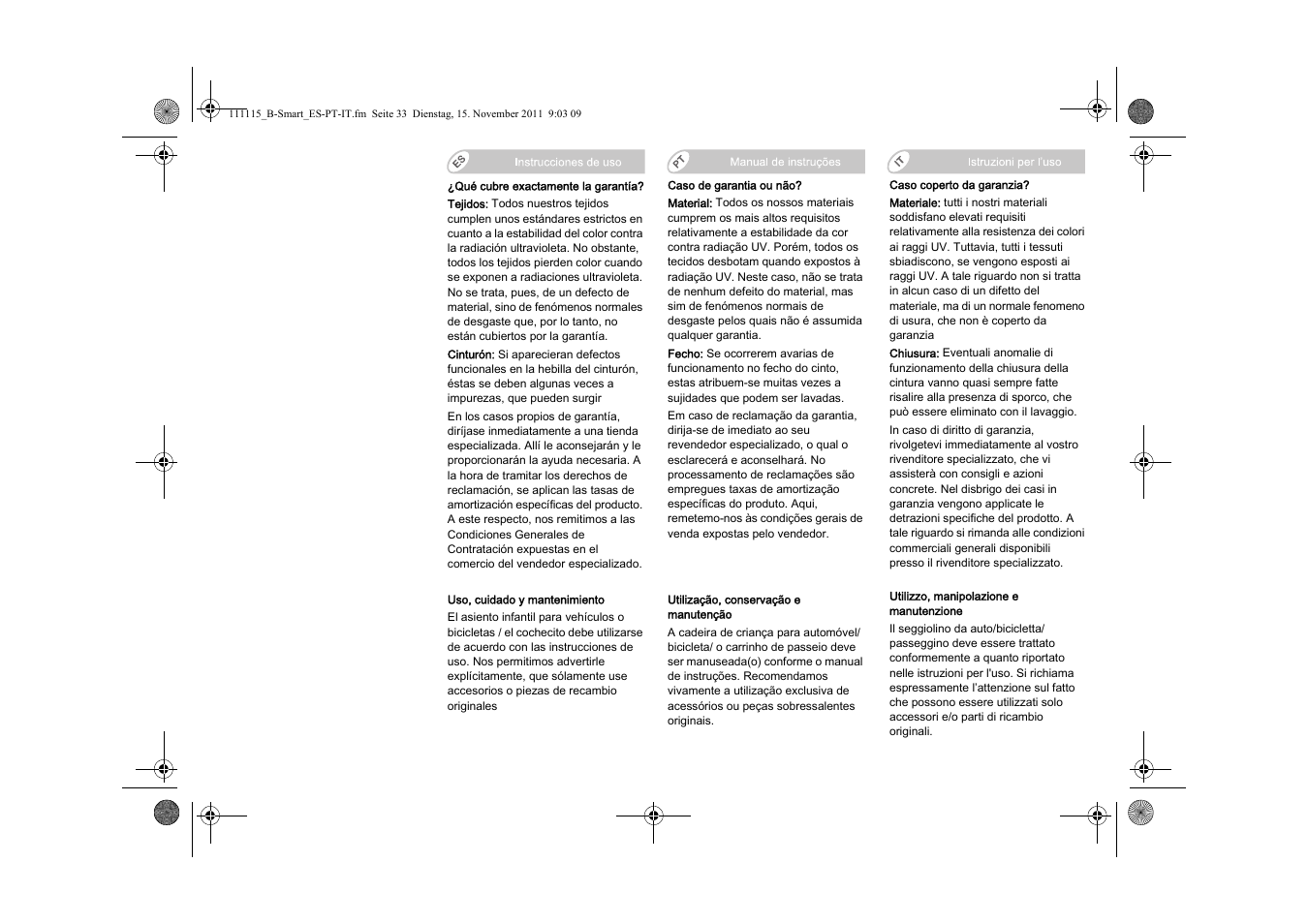 Britax B-SMART User Manual | Page 72 / 116