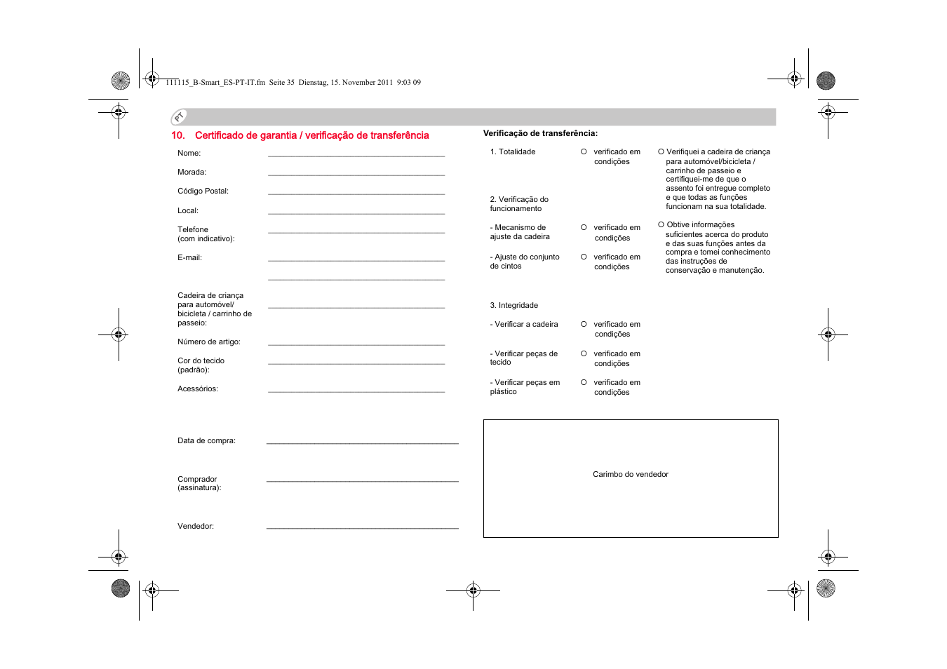 Britax B-SMART User Manual | Page 74 / 116