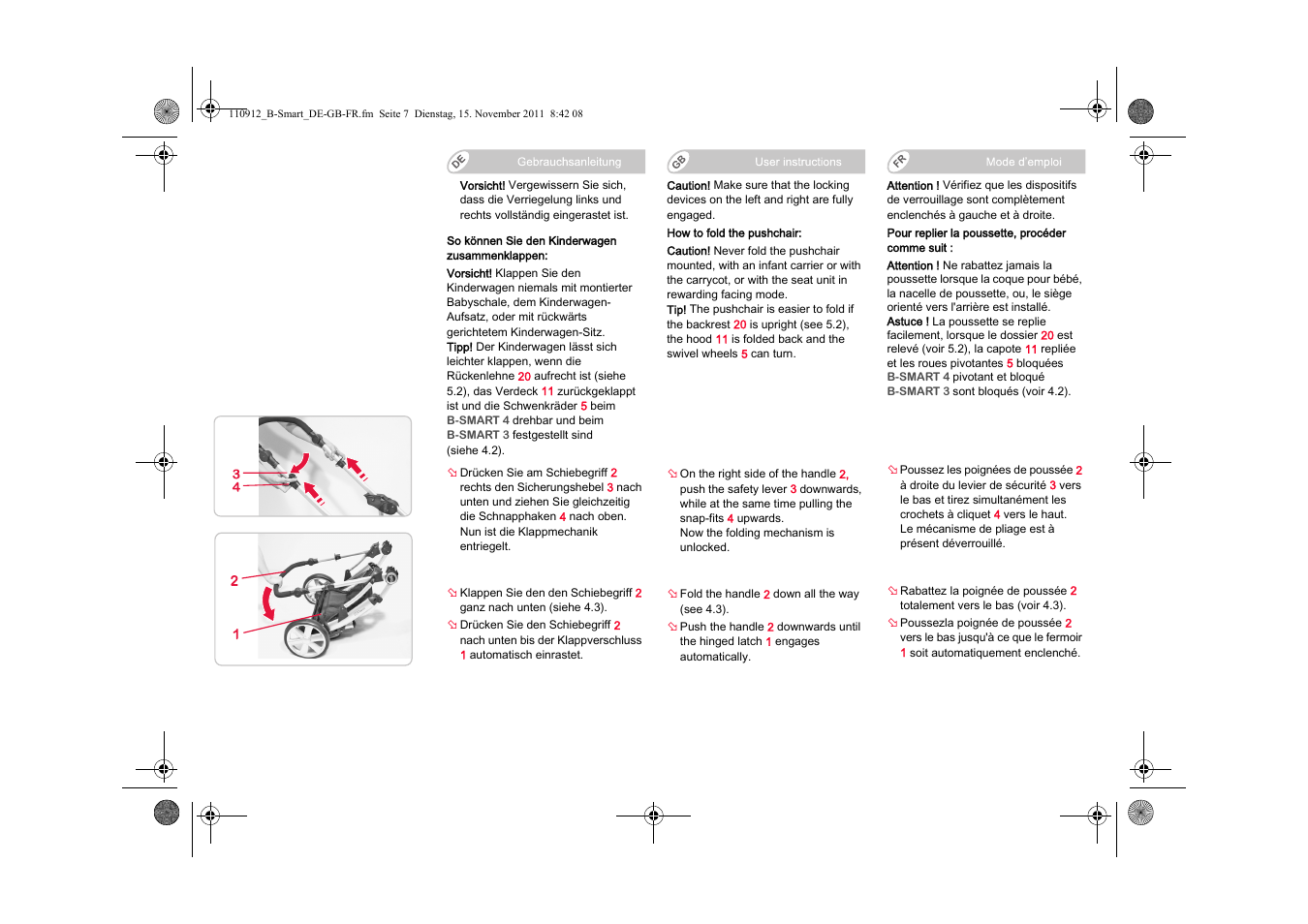 Britax B-SMART User Manual | Page 8 / 116