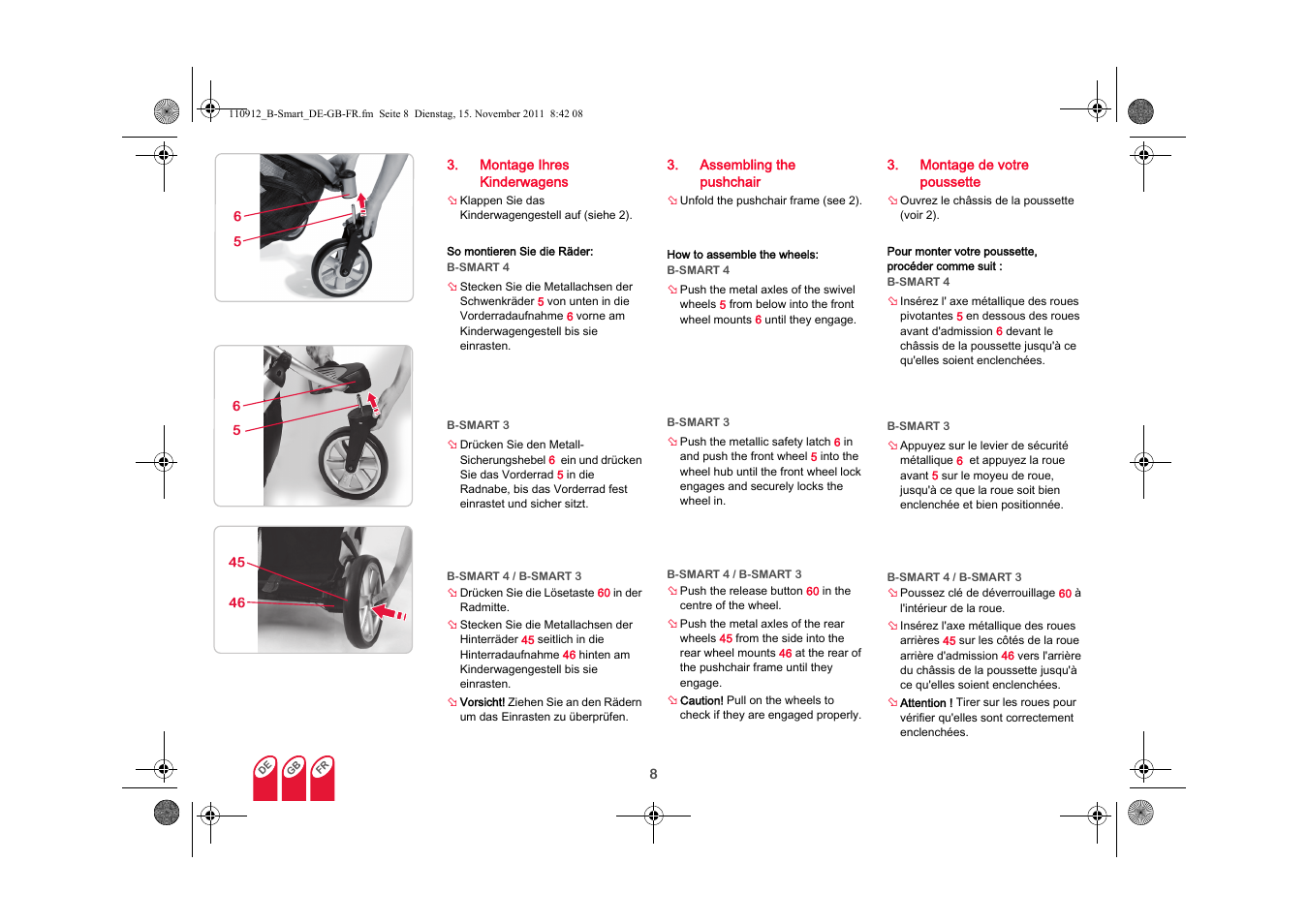 Britax B-SMART User Manual | Page 9 / 116