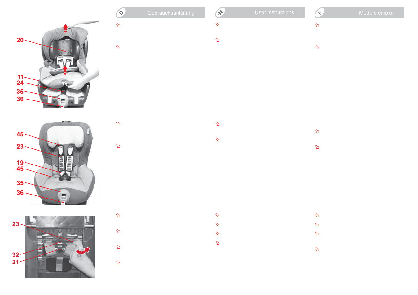 Britax KING Plus User Manual | Page 20 / 87