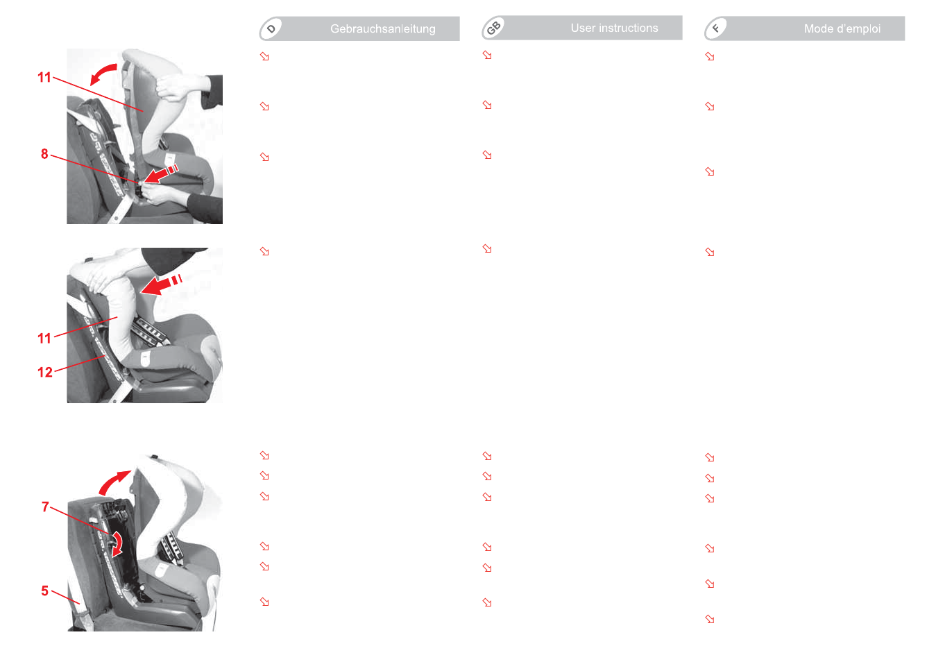Britax KING Plus User Manual | Page 8 / 87