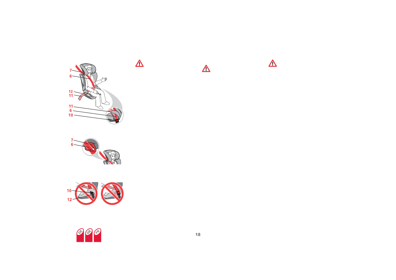 2 so ist ihr kind richtig gesichert, 2 voici comment votre enfant est bien protégé | Britax KIDFIX SICT User Manual | Page 19 / 83