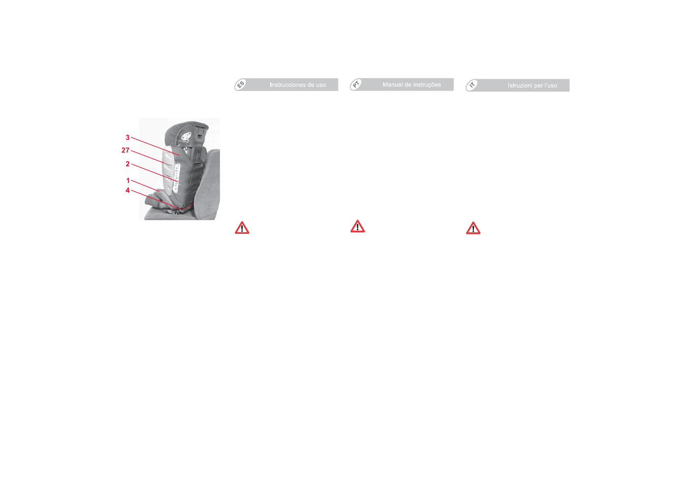 Ajuste del asiento infantil, Adattamento del seggiolino | Britax KIDFIX SICT User Manual | Page 34 / 83