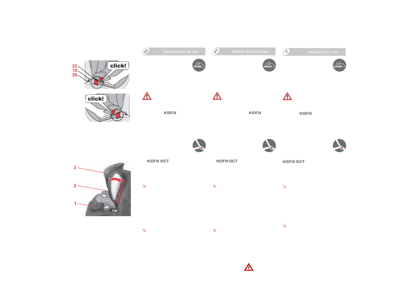 Britax KIDFIX SICT User Manual | Page 42 / 83