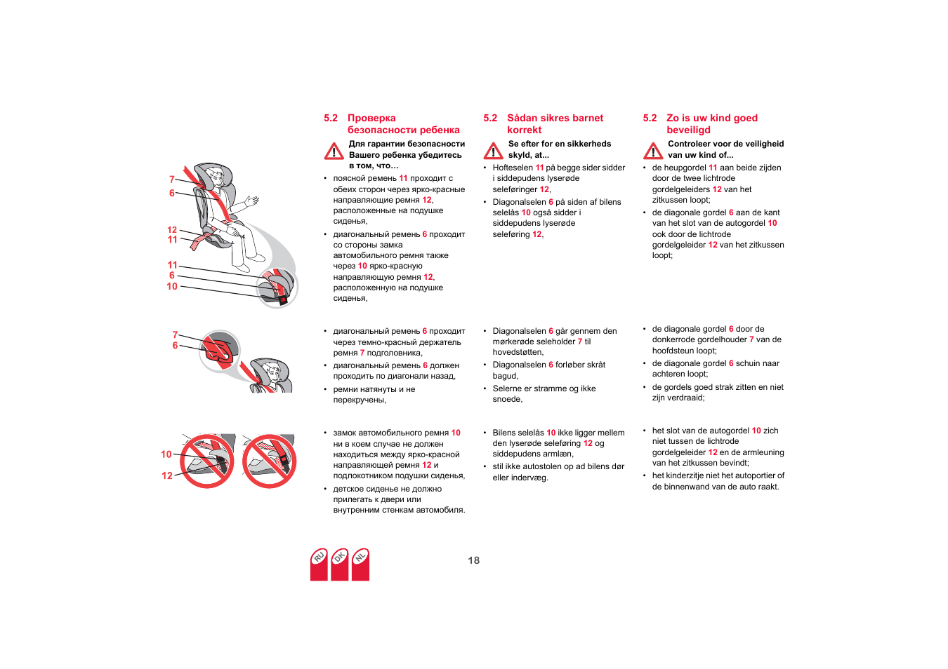 Sådan sikres barnet korrekt, Zo is uw kind goed beveiligd | Britax KIDFIX SICT User Manual | Page 73 / 83
