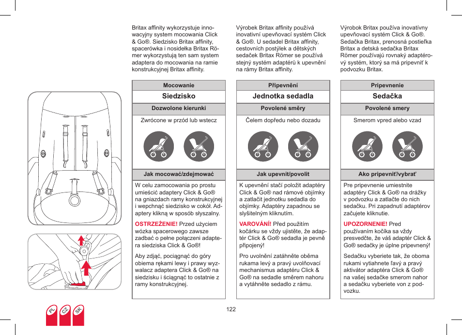 Britax Affinity User Manual | Page 125 / 218