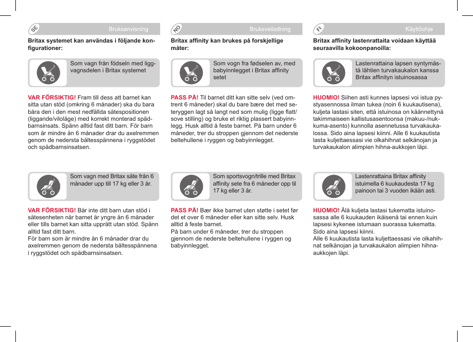 Britax Affinity User Manual | Page 152 / 218