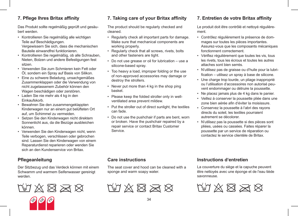 Britax Affinity User Manual | Page 37 / 218