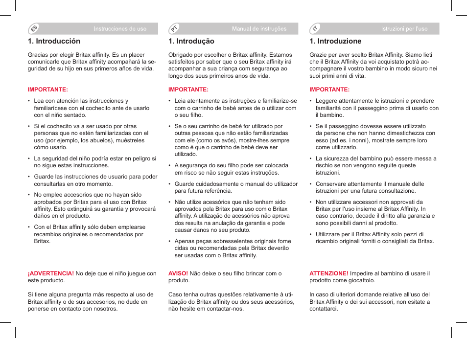 Britax Affinity User Manual | Page 40 / 218