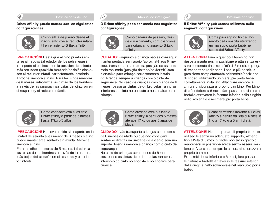 Britax Affinity User Manual | Page 44 / 218